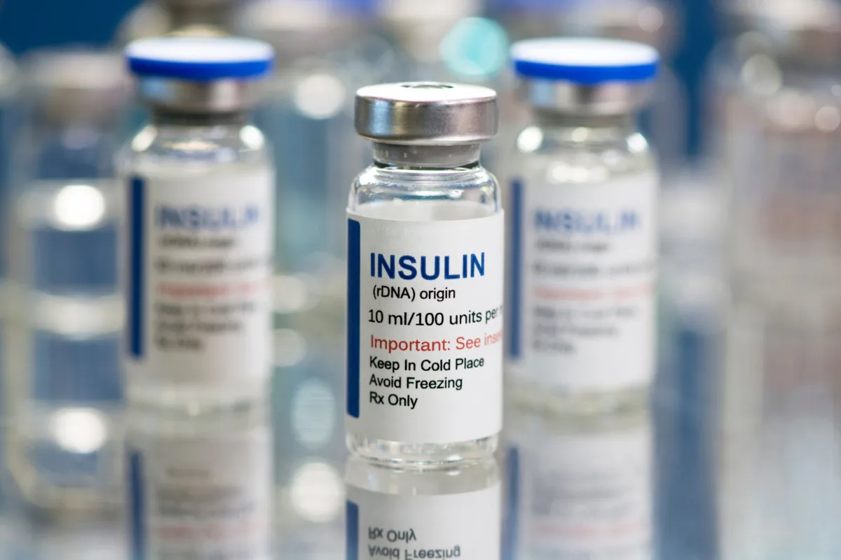Fläschchen mit Insulin